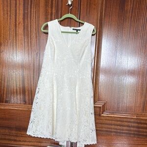 White House Black Market White A-Line Wedding Dress